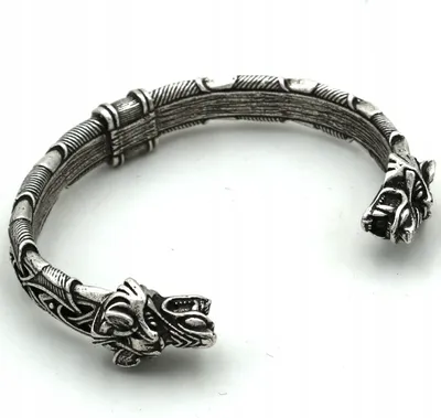 Zdjęcie produktu dla BRANSOLETA WIKINGÓW Wilki Nordycka Amulet 128