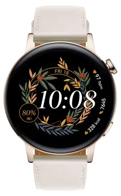 Zdjęcie produktu dla Huawei Watch GT 3 42 mm GPS złoty pasek skórzany biały nowy
