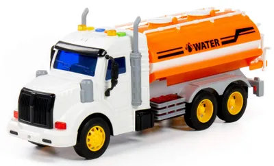 Produktbild von Tankwagen LKW Kinder Spielzeug PROFI orange Schwungrad Fahrzeug mit Licht Sound