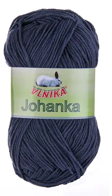 10 x 50g Strickgarn Johanka Strick-Wolle Handstrickgarn Sommergarn stahlblau