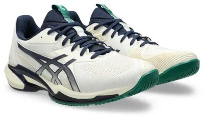 Imagen del producto de Zapatillas de tenis ASICS SOLUTION SPEED FF 3 para hombre, color crema/azul oscuro, talla 45