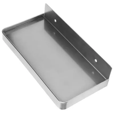 Zdjęcie produktu dla Półka ścienna ze stali nierdzewnej, szczotkowana, wymiary: 18,5 x 8,9 cm