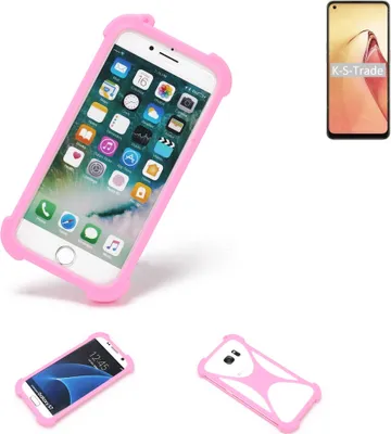 Produktbild von K-S-Trade Handy Hülle kompatibel mit Oppo Reno8 Schutz Hülle Bumper Silikon Schutz Hülle Cover Case Silikoncase Silikonbumper TPU Softcase