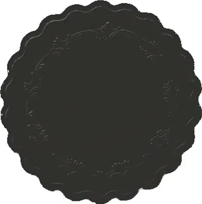Produktbild von Duni 167052, Rund, Schwarz, Einfarbig, Kein Muster, 9 cm