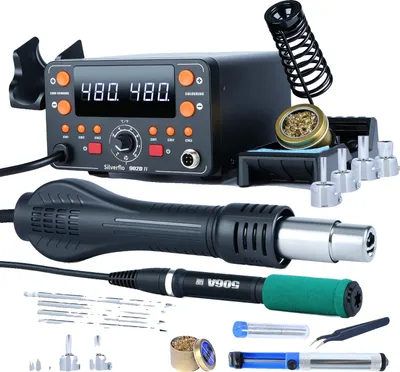 Produktbild von Lötstation, Heißluft-Nacharbeit, Digitale Temperaturregelung, Paket 3, 220V EU