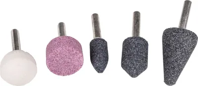 Produktbild von 5 Stück Schleifstein-Set Metallraspel Raspeln Schaftraspel für Bohrmaschine PRO