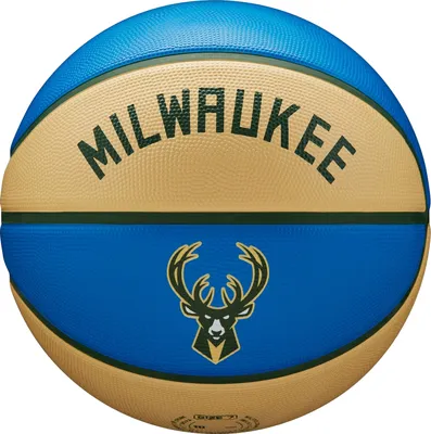 Produktbild von Wilson NBA Team City Edition Milwaukee Bucks Ball WZ4016517ID, Basketballbälle, Unisex, Blau, Größe: 7
