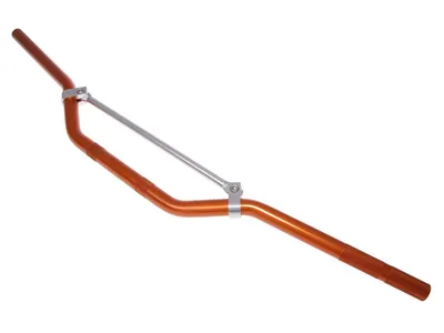 Image de Guidon motocross aluminium avec entretoise orange 22mm - 810mm