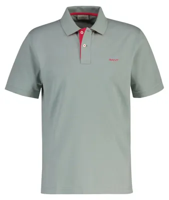 Produktbild von Gant Polo grau 2-Knopf Kurzarm