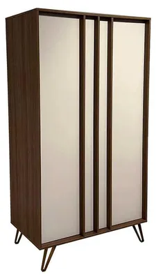 Immagine prodotto di Armadio IKID modello TRIESTRE, legno di noce chiaro, 2 ante
