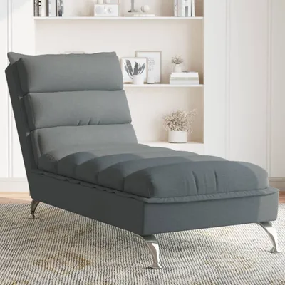 Produktbild von Möbel Chaiselongue mit Kissen Dunkelgrau Stoff - Recamieren 379469