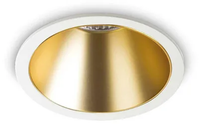 Produktbild von Ideal Lux LED-Einbaustrahler, rund, weiß-gold, 192307, 11 W, 850 lm, 3000 K, Schutzart IP20