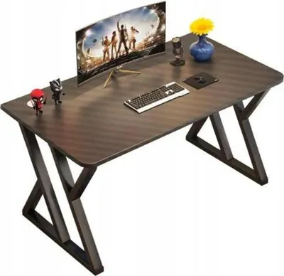Produktbild von Moderner schwarzer Computertisch für Gamer, Loft, 120 cm