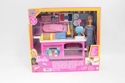 Produktbild von Barbie Buddys Café Spielset mit Puppe (blond) und Zubehör