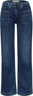 Produktbild von Street One Casual Fit Jeans 'Wide Leg Jeans', A379518, indigo washed, Gr. 30 x 30