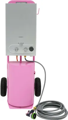 Image de Douche portable de luxe pour chevaux - Rose