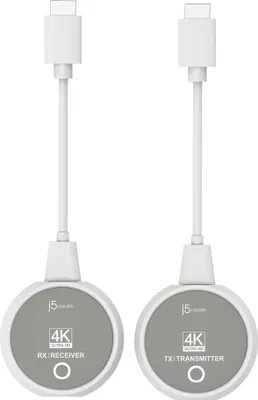 Zdjęcie produktu dla j5create JVAW75-N, 1080p, 2160p, Szary, Biały, -10 - 40 °C, -20 - 50 °C, Tajwan, 4 szt.