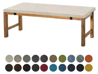 Productafbeelding van Bankkussen 160 x 35 x 5 cm, wasbaar en antislip voor tuinmeubelen en binnen