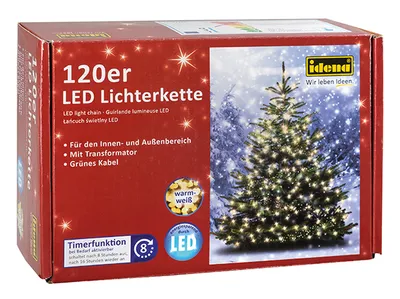 Image de Idena 120 LED Guirlande lumineuse verte 20,0 m