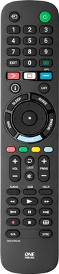 Obrázok produktu pre One For All TV Replacement Remotes URC1312, TV, IR Wireless, Tlačidlá, Čierna