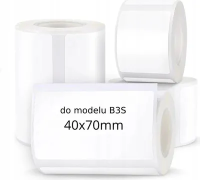 Produktbild von EDIBAZZAR | Thermoetiketten 40x70mm 180 Stück für NIIMBOT B3S Drucker