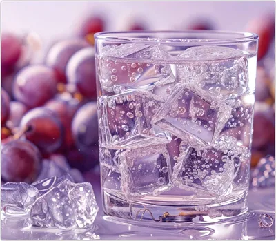 Produktbild von Spritzschutz Herdabdeckplatte Schneidebrett aus Glas Traubeneisgetränk 1-Teilig (60x52cm)