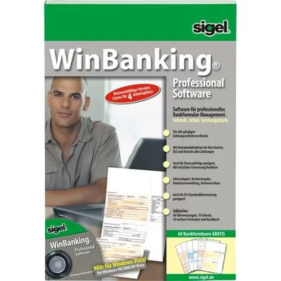 Produktbild von SIGEL SW235 WinBanking Professional, Unter Windows 98SE/2000/ME/XP/Vista/7/8/10. Deutsch, 1 Packung