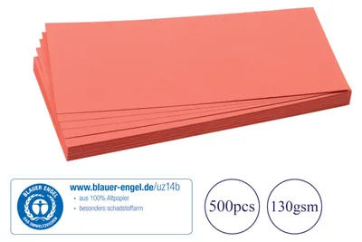 Produktbild von Franken UMZ 1020 07, Rechteck, Rot, Papier, 95 mm, 205 mm, 500 Blätter