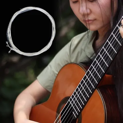 Produktbild von 6-teiliges 1M 1-6 E B G D A E Nylonsaiten-Zubehörset für klassische Gitarre