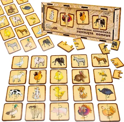 Immagine prodotto di Puzzle in legno animali domestici