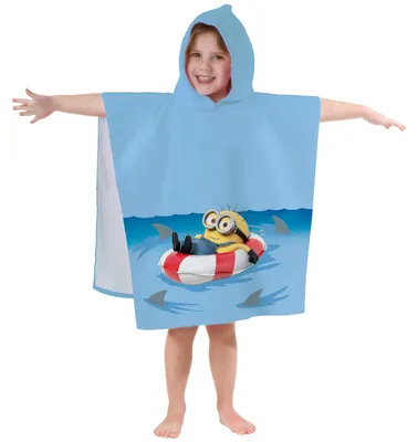 Produktbild von Minions Badeponcho Kapuze Duschtuch Badetuch Strandtuch  60x120cm