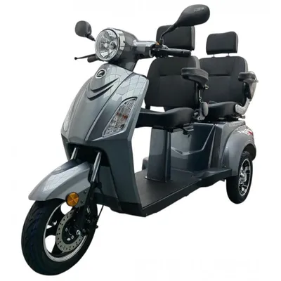 Produktbild von Vita Care 2000Li Grau Elektromobil, 3-rädrig, für 2 Personen, mit 1000-W-Motor, Geschwindigkeit 25 km/h, Akku 60 V/20 Ah = 60 km Reichweite