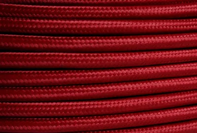 Image de Textil Stromkabel 2x0,75mm² bordeaux