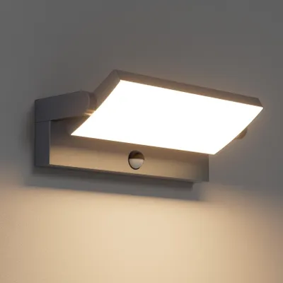 Obrázek produktu pro Venkovní nástěnné svítidlo s pohybovým senzorem a LED panelem