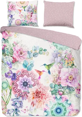 Produktbild von HIP Bettbezug "Mandalas und Blumen" - multi - (200x200/220 cm) - Baumwolle Satin