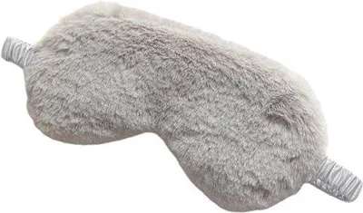 Productafbeelding van Famanu slaapmasker van zijde - Grijs, verstelbaar en comfortabel