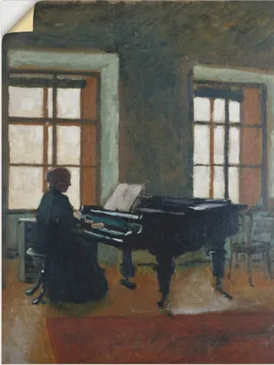 Produktbild von ARTland Wandbild, selbstklebend Am Klavier. 1910 Größe: 45x60 cm