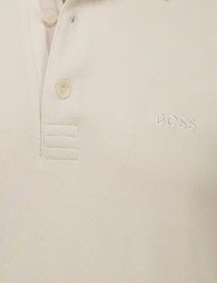 Produktbild von Boss Green Paddy normale Passform einfarbig beige Baumwolle