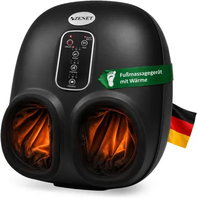 Produktbild von ZENET ZET-761 Fußmassagegerät 25 W | Shiatsu, Luftkompression, Vibration & Wärme | 15 Min. Timer