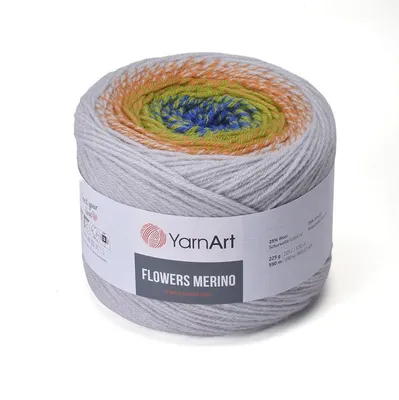 Produktbild von YarnArt Flowers Merino 562 – Weiche, warme Wolle für Farbverlauf-Projekte