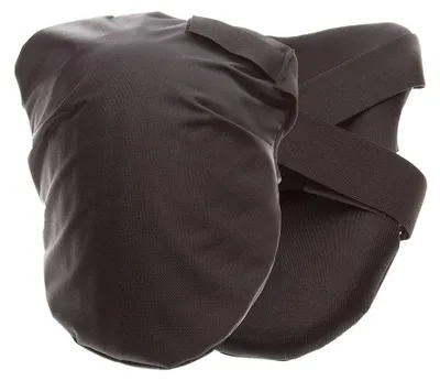 Kniepolster aus Nylon und Schaum, atmungsaktiv, Klettverschluss
