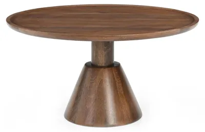 Imagen del producto de Mesa de centro Jade de madera de mango, diámetro 75 cm - Color marrón oscuro
