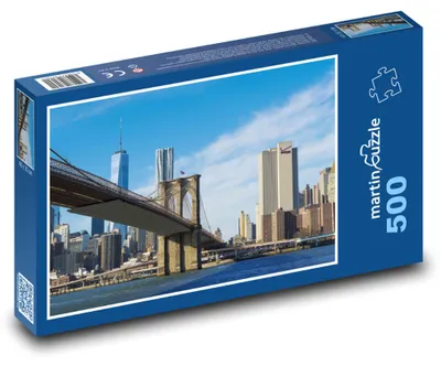 Obrázok produktu pre Puzzle 500 Brooklynský most v New Yorku - martinpuzzle