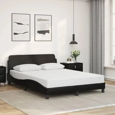 Obrázek produktu pro Maison Exclusive – Postel "Dover", černá, rozměry 137x190 cm, potah z umělé kůže