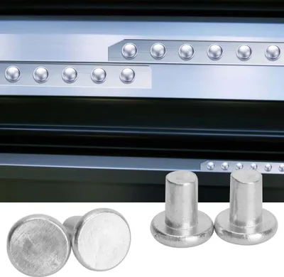 Produktbild von 100 Stück GB867 M4 Flachkopf-Aluminiumnieten Flachkopf-Vollniete (M4*4)