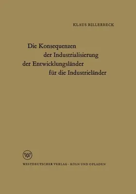 Obrázek produktu pro Die Konsequenzen der Industrialisierung der Entwicklungsländer für die Industrieländer