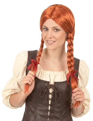 Produktbild von Süße Schulmädchen Damen-Perücke Zöpfe blond - Einheitsgröße
