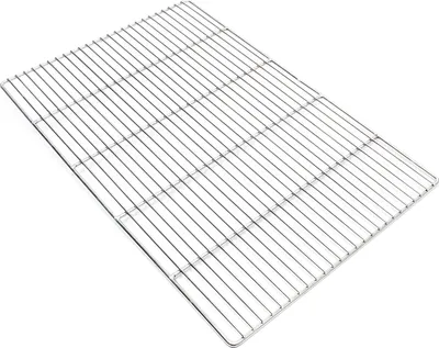 Produktbild von Edelstahl Grillrost eckig 60 x 40 cm rostfrei für Holzkohlegrill, Gasgrill und andere
