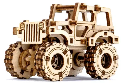 Produktbild von Wooden.City Mechanisches 3D Holzpuzzle Monster Truck 1 Modell