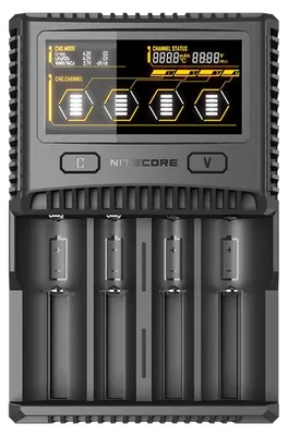 Produktbild von Nitecore SC4 Schnell-Ladegerät passend für fast alle Li-Ion, NiMH und LiFEPO4 Akku